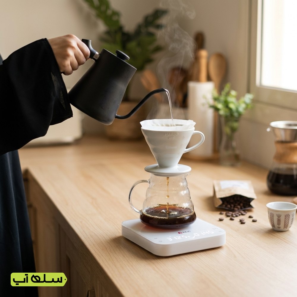 ميزان قهوة ذكي للإسبريسو وتقطير V60