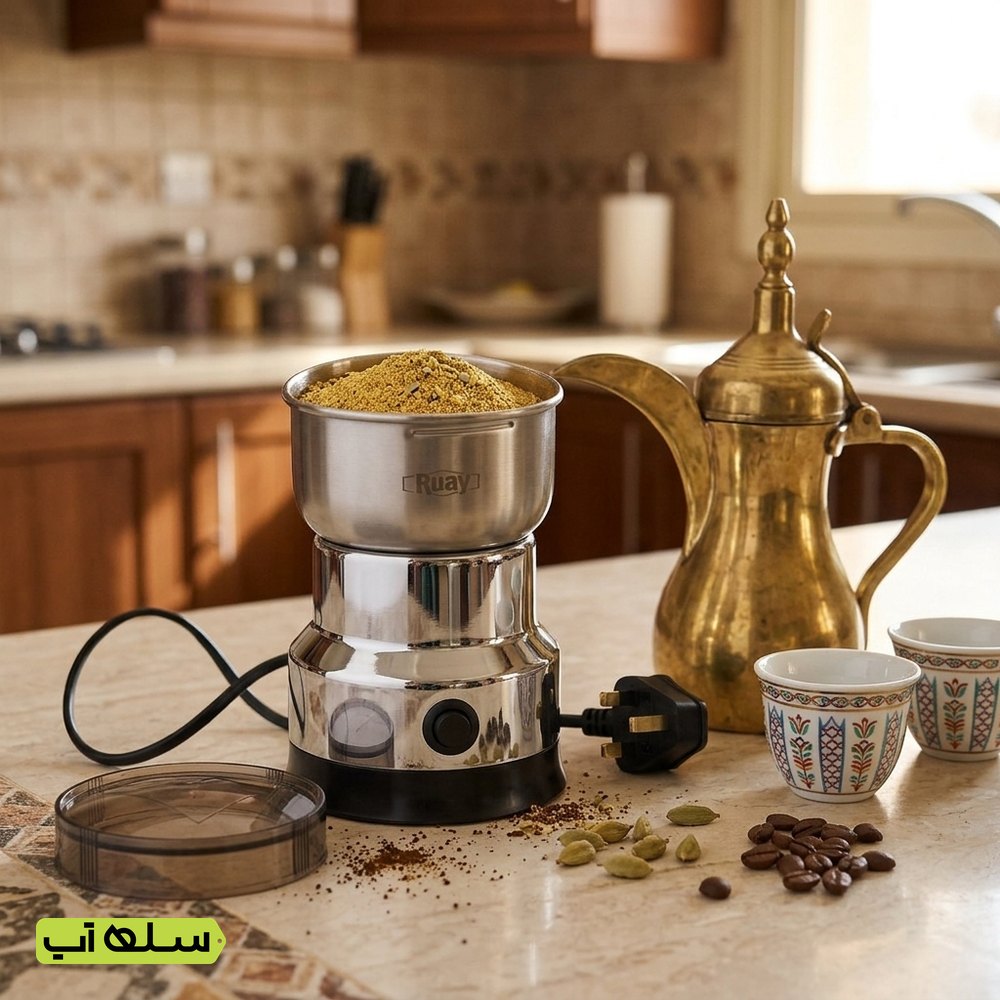 مطحنة كهربائية للبن والتوابل والمكسرات